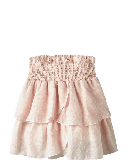 LMTD Nlfbibby Aop Short Skirt   Pink   176