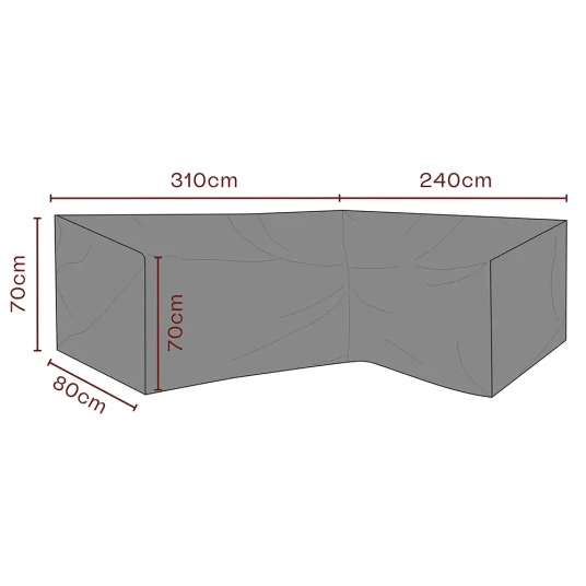 Brafab Møbeltrekk hjørnesofa 240/310x70x80 cm Premium