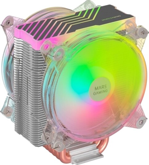 Mars Gaming Mcpu66 Cpu-Kjøler Argb 220W Dobbel Vifte 120mm Mars Gaming Mcpu66 Cpu-Kjøler Argb 220W Dobbel Vifte 120mm