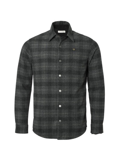 Chevalier Champ Wool Overshirt Men Iron Checked M M