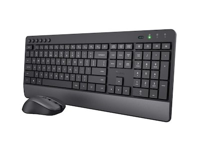 Trust Trezo Comfort trådløst tastatur og mus ECO (sort) Trust Trezo Comfort trådløst tastatur og mus ECO (sort)