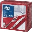 Serviet Tork 39X39 Cm 3 Lag Bordeaux,100 Stk/Pk