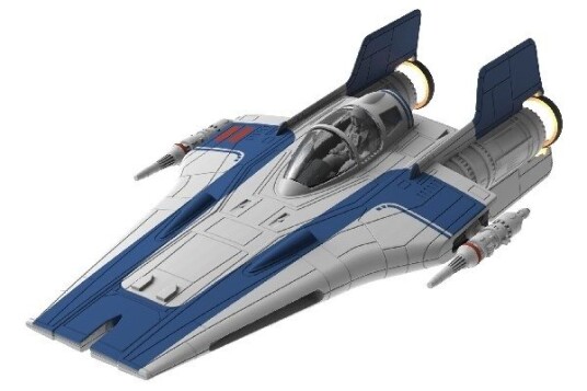 Revell 1:44 Motstandsbevegelsen A-wing Fighter, blå