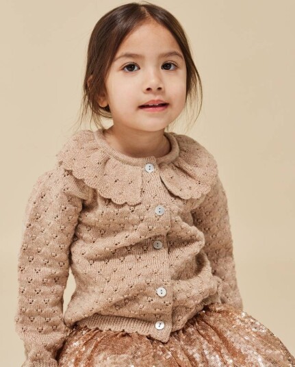Konges Sløjd Holiday Knit Cardigan Creme (86 / 1,5 år)