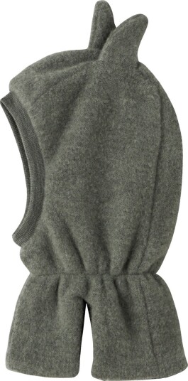 Name It Wmino With Ear Wool/Polyester Balaclava With Fleece Grå 47/48