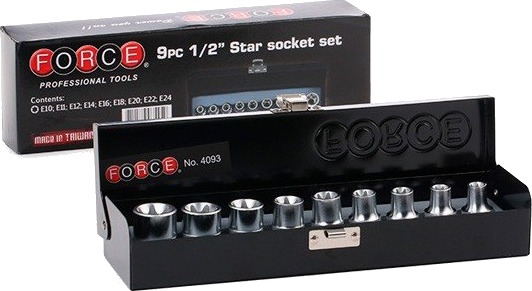 FORCE 4093 Pipenøkkelsett