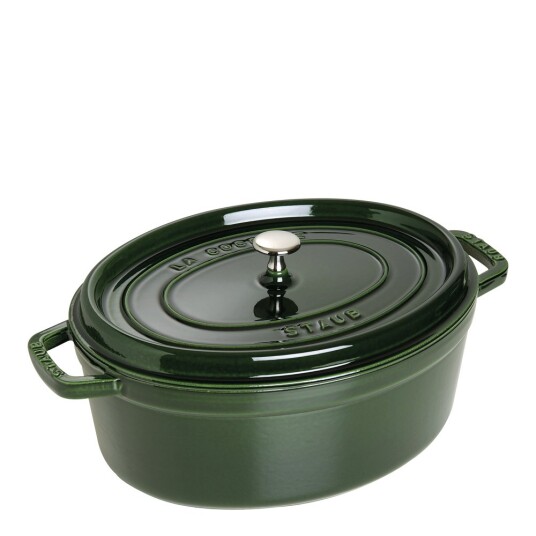 Staub Støpejernsgryte 6,7L oval grønn
