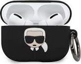 Karl Lagerfeld Klacapsilglbk Airpods Pro Deksel Svart/Svart Silikon Ikonik