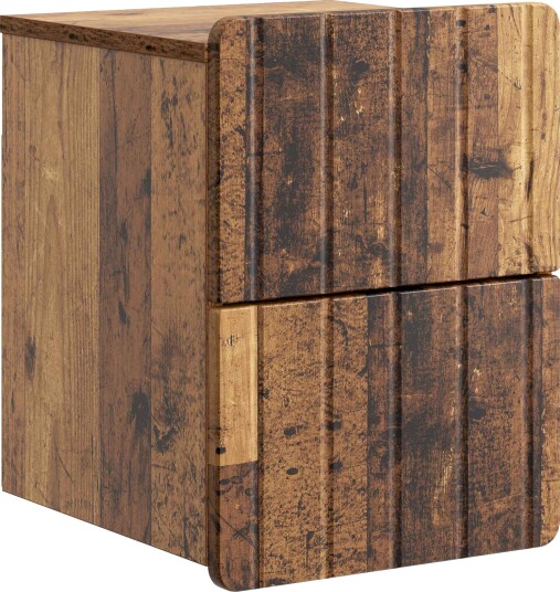  Vegghengt Nattbord Gammelt tre 33 x 34,5 x 43 cm Konstruert tre