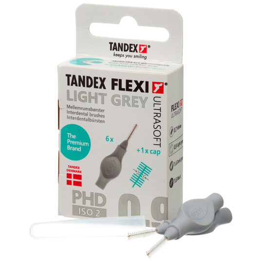Tandex Flexi ULTRASOFT Gap børster 0,60 mm ISO 2 LYS Grå