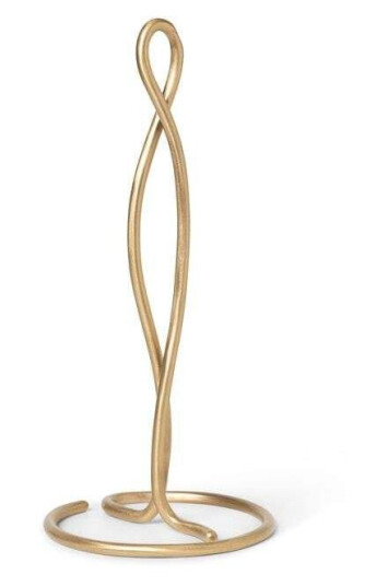 ferm LIVING Curvature tørkerullholder Messing