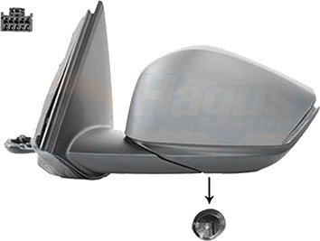 VAN WEZEL 0989817 Sidespeil