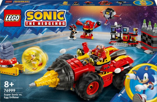LEGO Sonic Super Sonic mot Egg Drillster 76999 LEGO Sonic Super Sonic mot Egg Drillster 76999