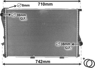 VAN WEZEL 06002235 Radiator motorkjøling VAN WEZEL 06002235 Radiator motorkjøling