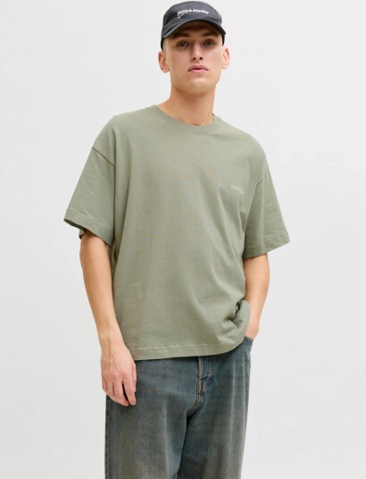 Jack & Jones Jormontauk Back Graphic Tee Sscn Ea26 Sn Khaki green M Jack & Jones Jormontauk Back Graphic Tee Sscn Ea26 Sn Khaki green M