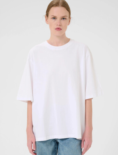Gestuz Simmagz Emb Tee Noos   White   S