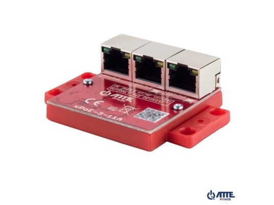Switch Poe Atte Xpoe-3-11A 3-Port 10/100 Mbps Rød