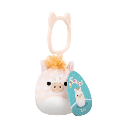Squishmallows P24 Clip On Nøkkelringbamse 9 Cm Tulsa Squishmallows P24 Clip On Nøkkelringbamse 9 Cm Tulsa