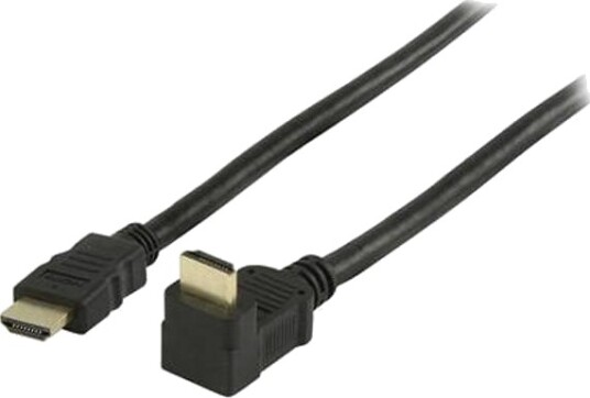 HDMI-Kabel 2,0 meter med 90° vinkel - Sort
