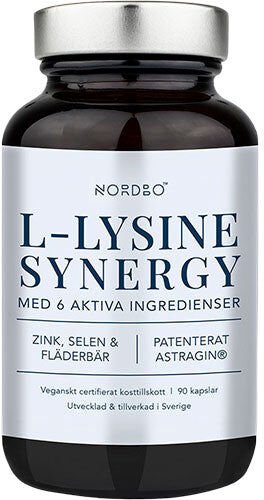 Nordbo L Lysine Synergy 90 kapsler Nordbo L Lysine Synergy 90 kapsler