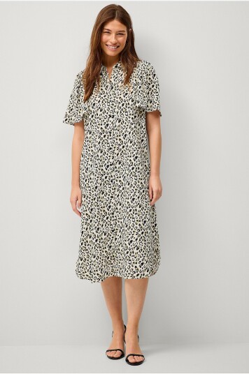 Vila Skjortekjole viJona 2/4 Shirt Dress Beige Vila Skjortekjole viJona 2/4 Shirt Dress Beige