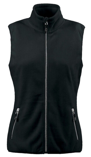 Printer Active Wear Fleecevest til damer Torge Størrelse 2XL Svart
