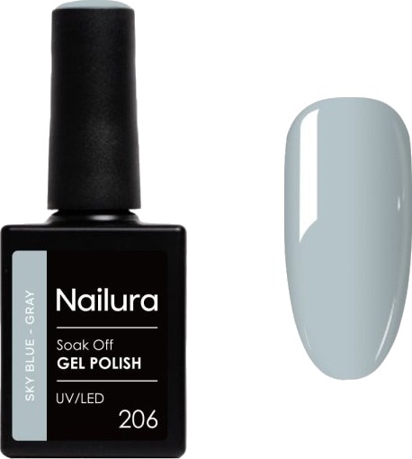 Nailura Gelpolish 206 – Sky Blue Grey – 10 ml
