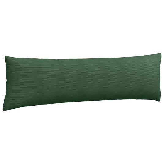 Sofaputer 2 pcs Mørkegrønn 145 x 40 cm Corduroy stoff