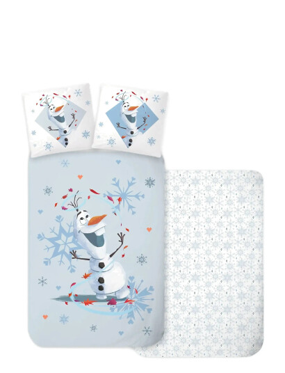 BrandMac Bed Linen Senior Frozen 3316 - 140X200, 60X63 Cm - Blue - 140X200.60X63CM