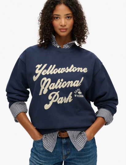 Superdry Lo Fi Outdoor Loose Crew Navy 8 Superdry Lo Fi Outdoor Loose Crew Navy 8