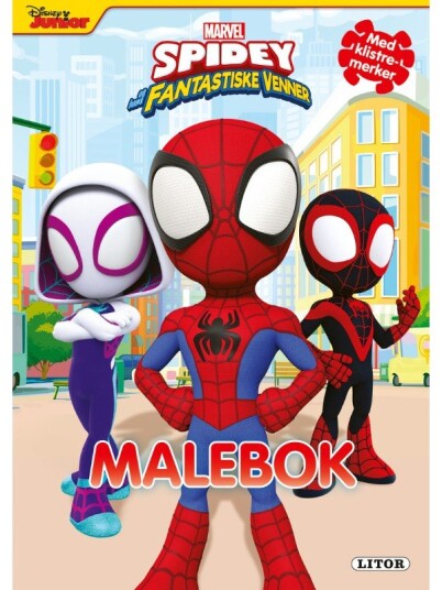 Marvel Spidey og hans fantastiske venner malebok med klistremerker
