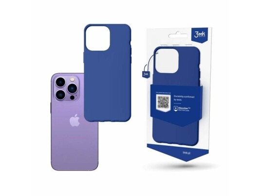 Iphone 14 Pro-Deksel Fra 3Mk Matt Case-Serien - Blå