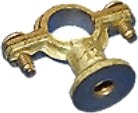 Rørbærer Messing Med Vægflange 12 Mm