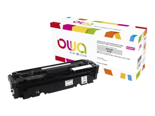 Owa - Høykapasitets - Magenta - Kompatibel - Gjenfabrikert - Tonerpatron Alternativ For: Hp Cf413x - For Hp Color Laserjet Pro M452 Mfp M377 Mfp M477