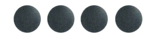 PARK ONE SELVKLEBENDE PUTER 4 PCS, METALL