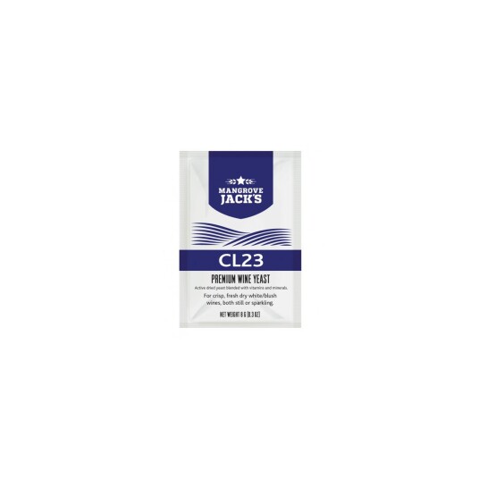 Mangrove JackS Premium Wine Yeast CL23 8g Vingjær for hvitvin og champagne