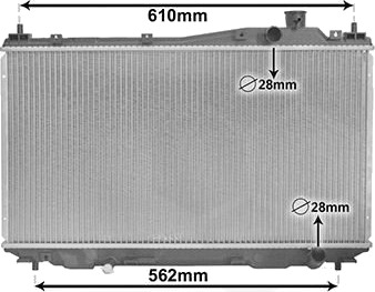 VAN WEZEL 25002113 Radiator motorkjøling VAN WEZEL 25002113 Radiator motorkjøling