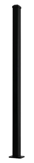 Stolpe Krifon Aluminium med Hatt Sort