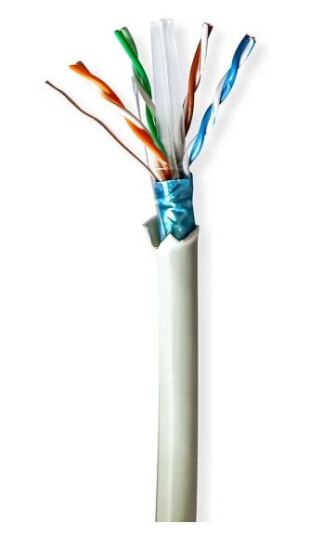 Nedis CAT6 Nettverkskabel 50m F/UTP Innendørs Grå Nedis CAT6 Nettverkskabel 50m F/UTP Innendørs Grå