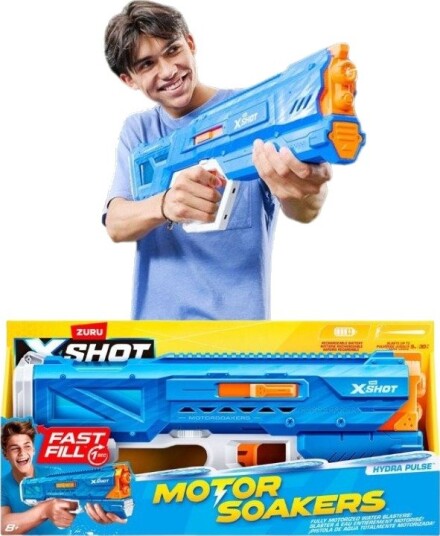 Zuru X-Shot Fast Fill Motorisert Vannpistol Som Rommer 1100ml 70cm Lang
