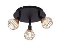 Brilliant Dalma 21034/76 Loft-spotlights Halogen G9 99 W Sort, Kobber