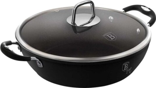Berlinger Haus Gryte Titanowy/Niski 28 Cm 3,8 L Bh 6125 Black Professional Line