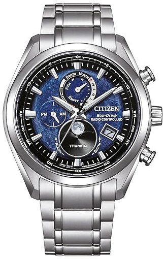Citizen Herreklokke BY1010 81L Tsuki yomi Tsuki yomi Blå/Titan Ø42 Citizen Herreklokke BY1010 81L Tsuki yomi Tsuki yomi Blå/Titan Ø42