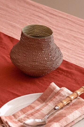 Ellos Home Lanterne Milly høyde 11 cm Brun