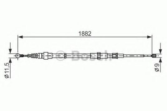 Bremsewire BOSCH 1 987 482 193 Bremsewire BOSCH 1 987 482 193
