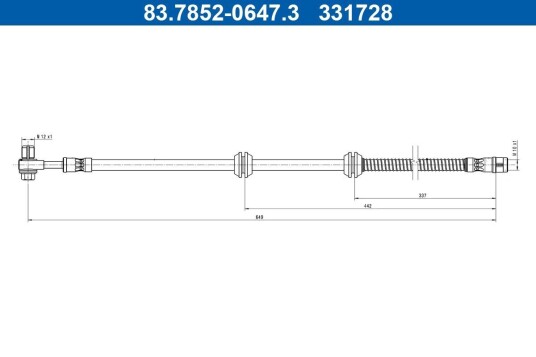 Bremseslange ATE 83.7852 0647.3