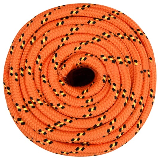 Båttau oransje 16 mm 50 m polypropylen