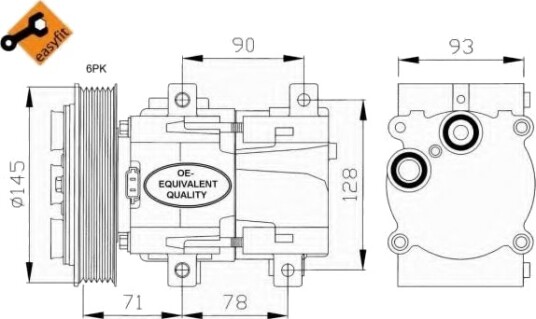 AC kompressor NRF 32084 AC kompressor NRF 32084