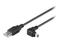MicroConnect USB-kabel - USB (hann) til mini-USB type B (hann) - 1.8 m - høyrevinklet kontakt