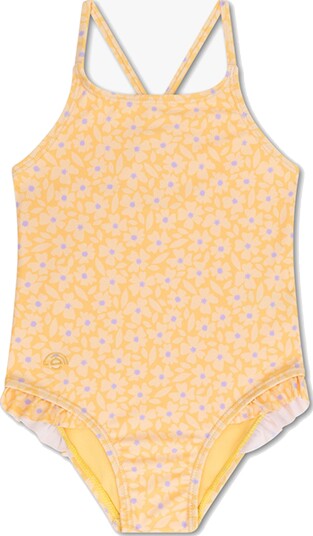 Swim Essentials Badedrakt Florish Yellow 122 128